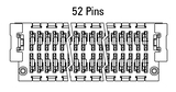 Dimensions Zero8 plug straight 52 pins