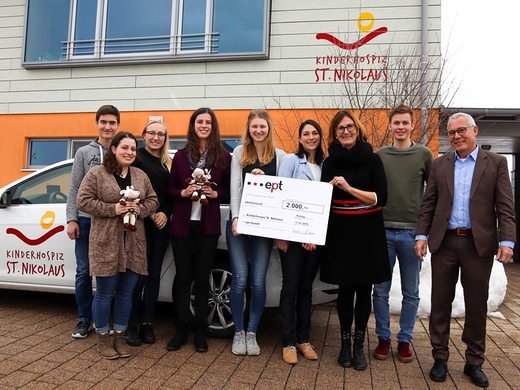 ept employees donate raffle proceeds