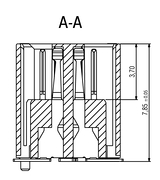 Zero8 socket profile view