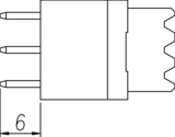 DIN F FL Anschlusslaenge 6 Zeichnung