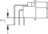 DIN R3 FL Anschlusslaenge 3 Zeichnung